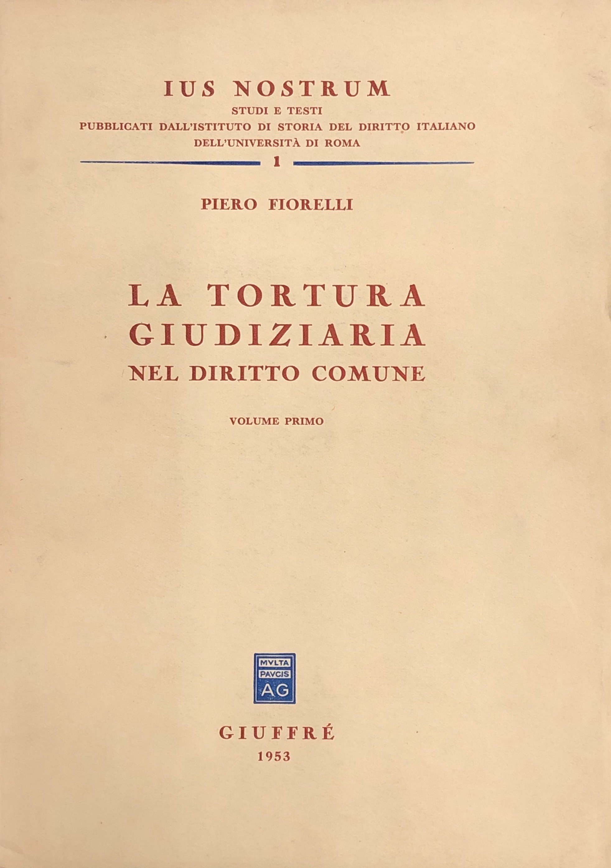 La tortura giudiziaria nel diritto comune