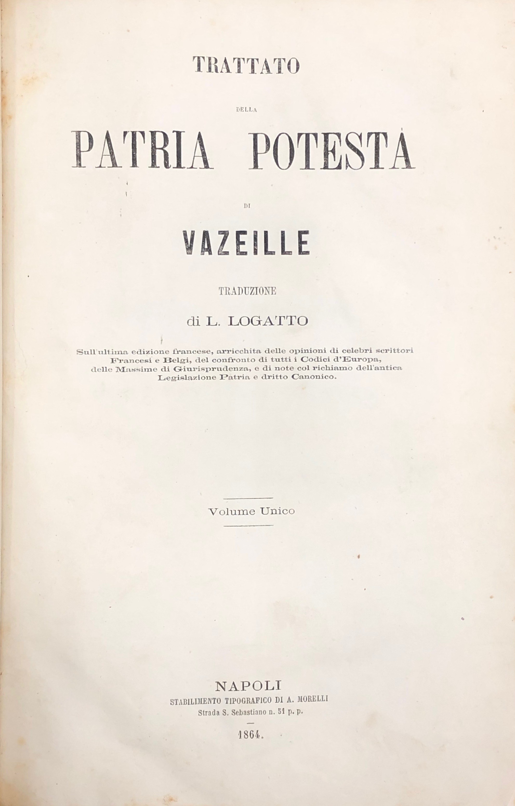 Trattato della patria potestà