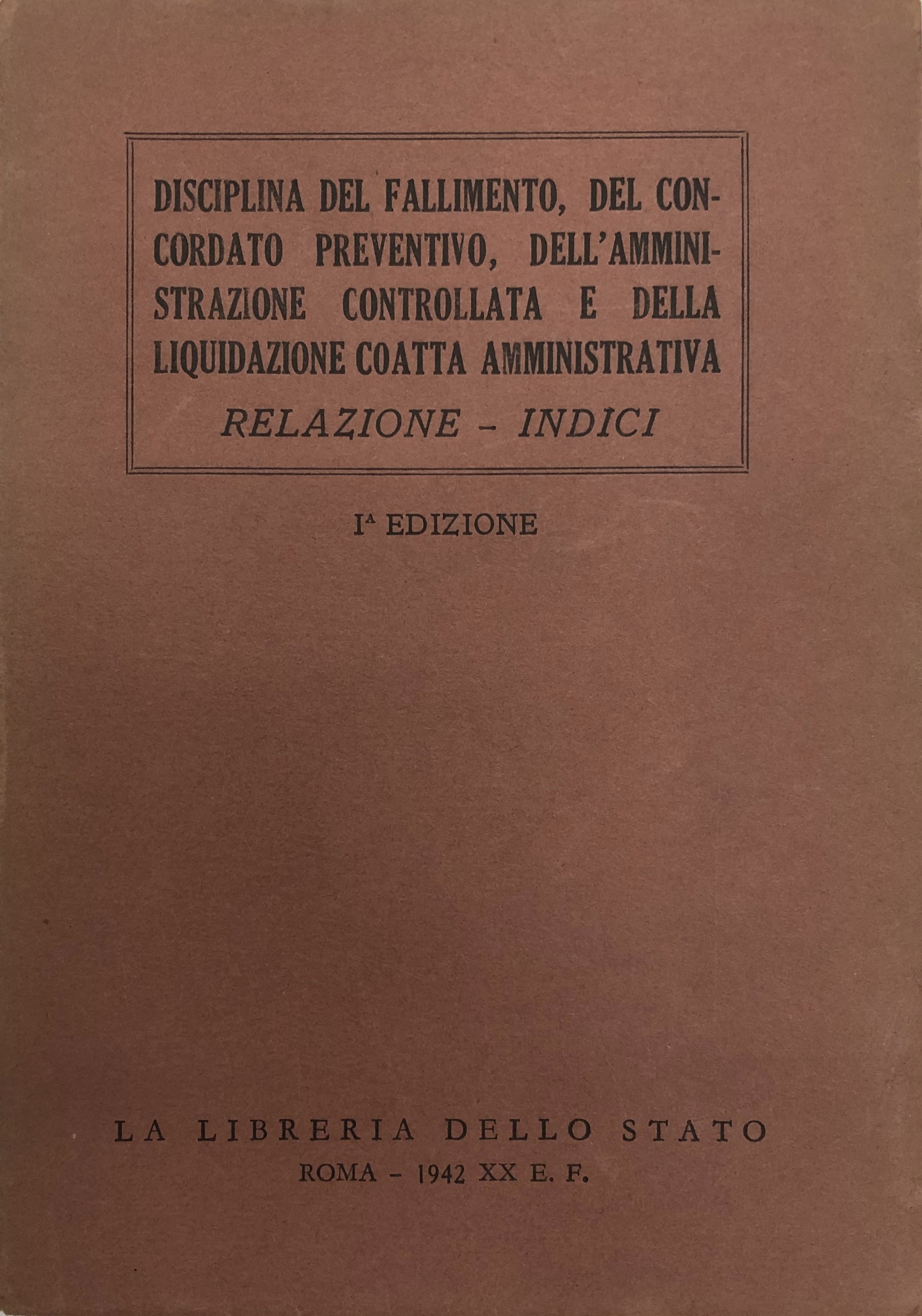 Disciplina del fallimento del concordato preventivo