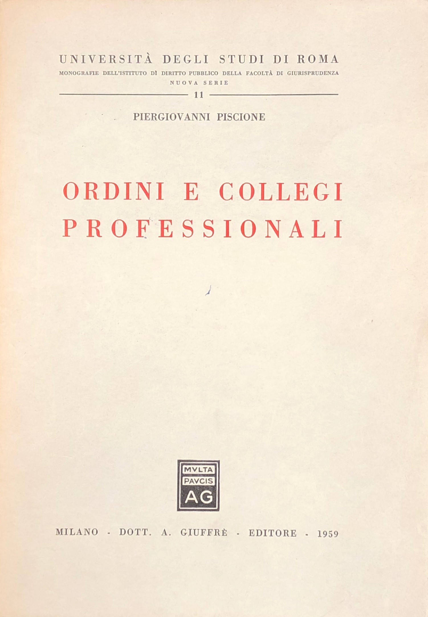 Ordini e collegi professionali