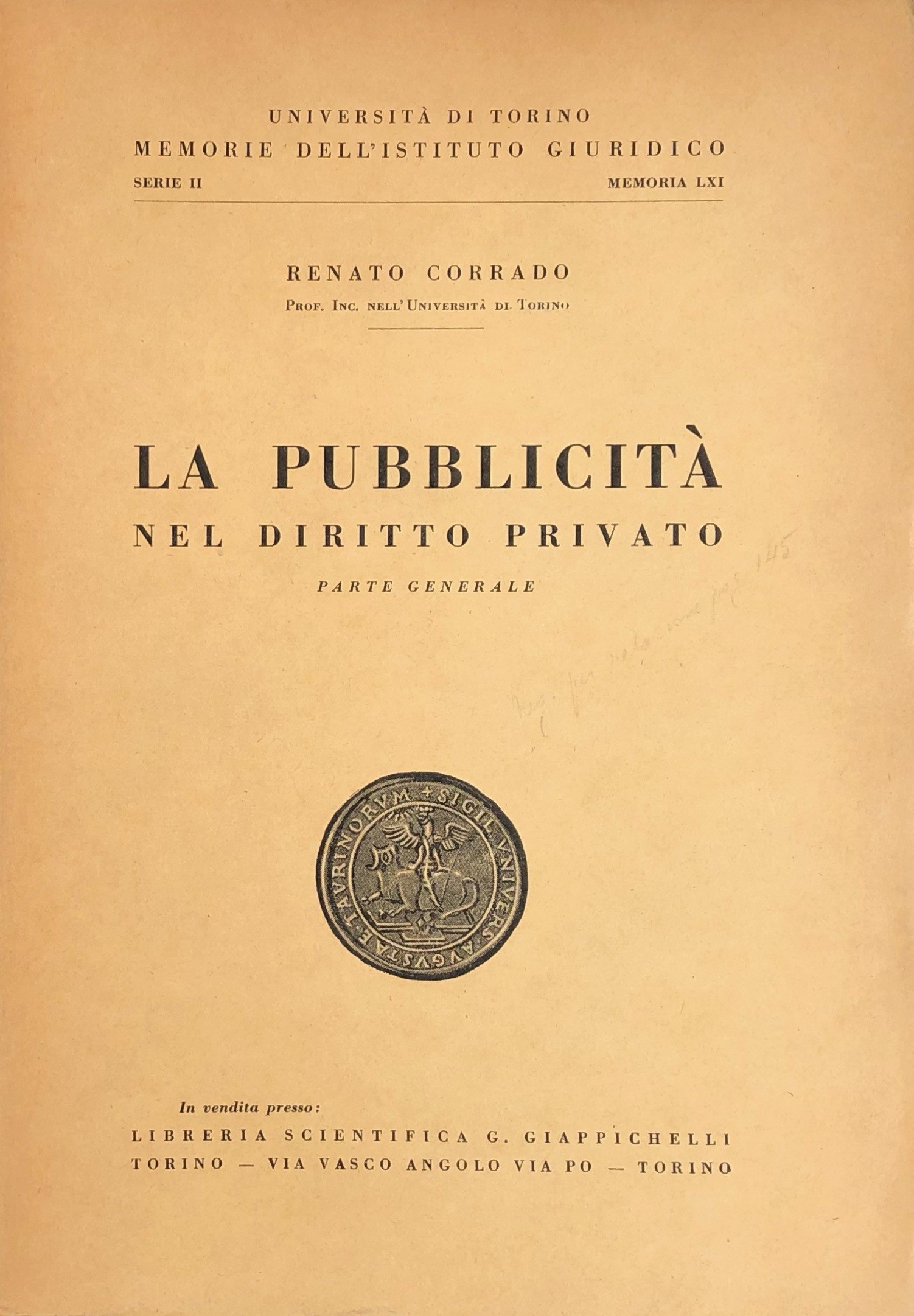 La pubblicità nel diritto privato