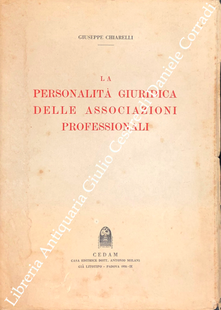 La personalità giuridica delle associazioni professionali