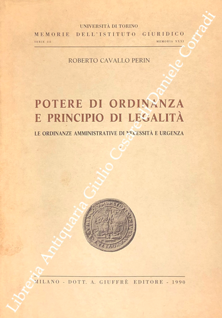 Potere di ordinanza e principio di legalità