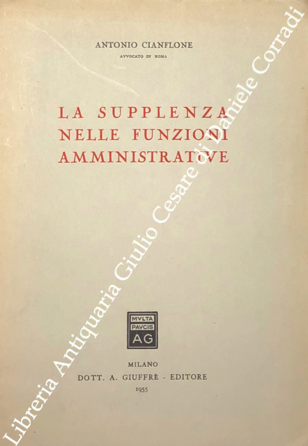 La supplenza nelle funzioni amministrative