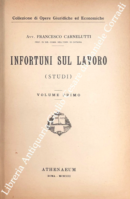 Infortuni sul lavoro. (Studi)
