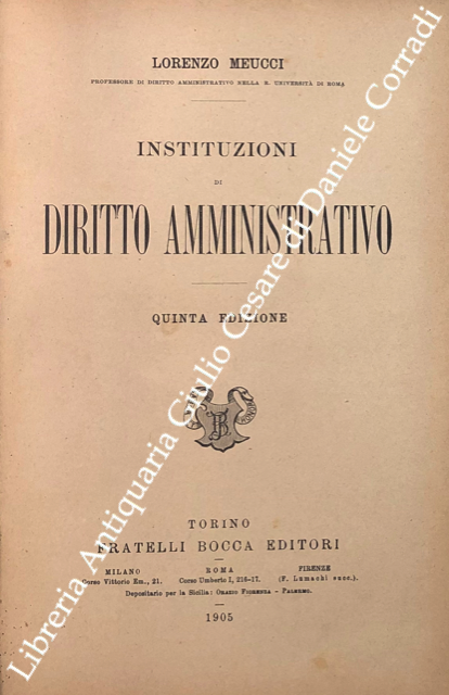 Instituzioni di diritto amministrativo