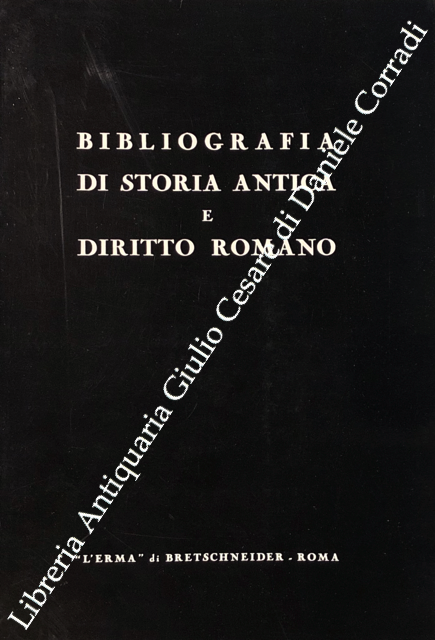 Bibliografia di storia antica e diritto romano