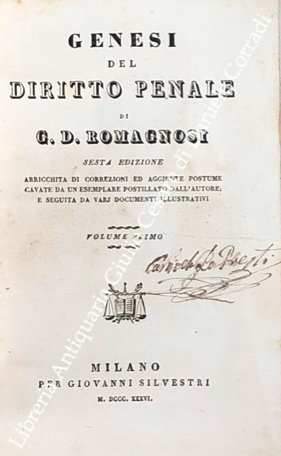 Genesi del diritto penale