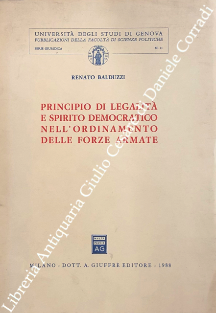 Principio di legalità e spirito democratico nell'ordinamento delle forze armate