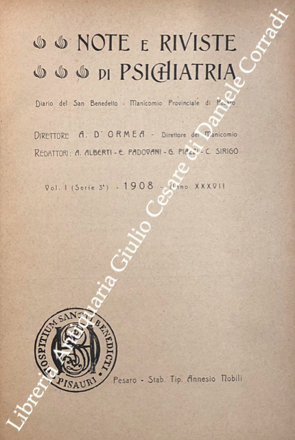 Note e riviste di psichiatria