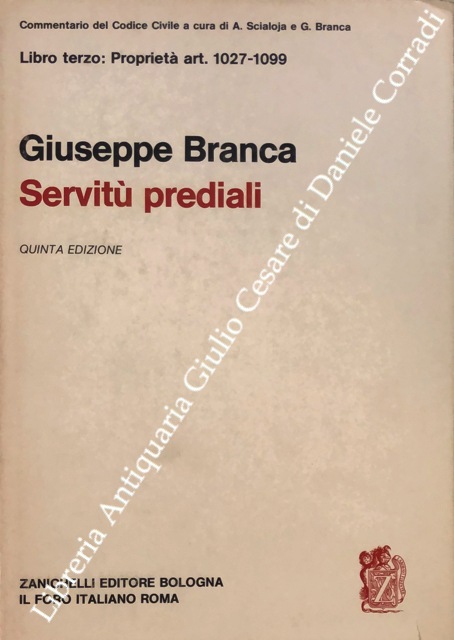 Servitù prediali. Art. 1027-1099