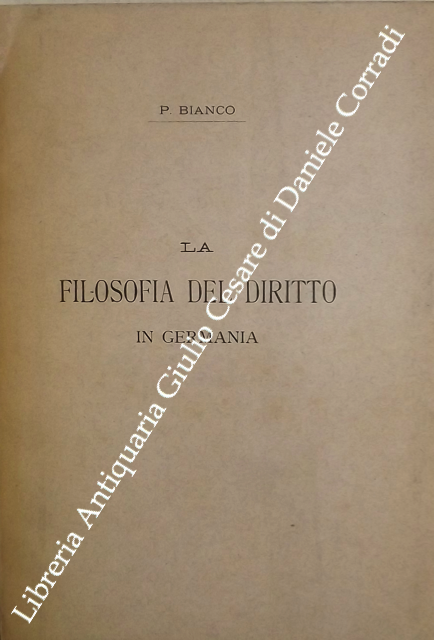 La filosofia del diritto in Germania