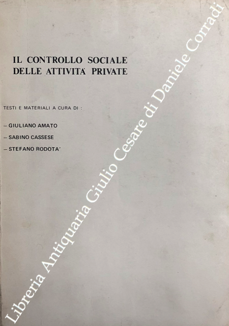 Il controllo sociale delle attività private