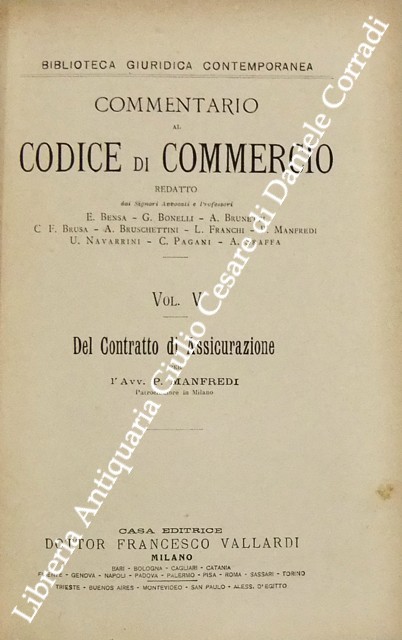 Del contratto di assicurazione
