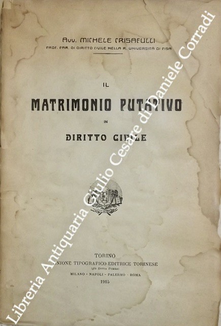 Il matrimonio putativo in diritto civile