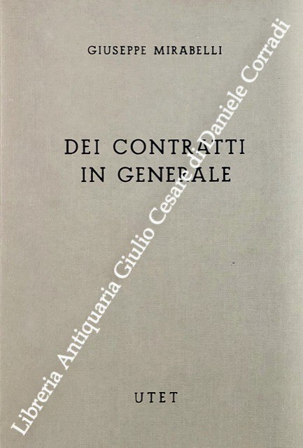 Dei contratti in generale