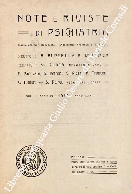 Note e riviste di psichiatria