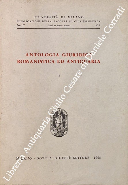 Antologia giuridica romanistica ed antiquaria