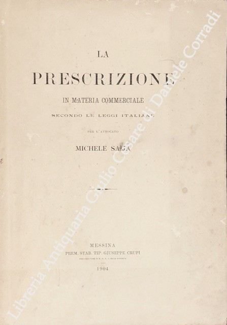 La prescrizione in materia commerciale