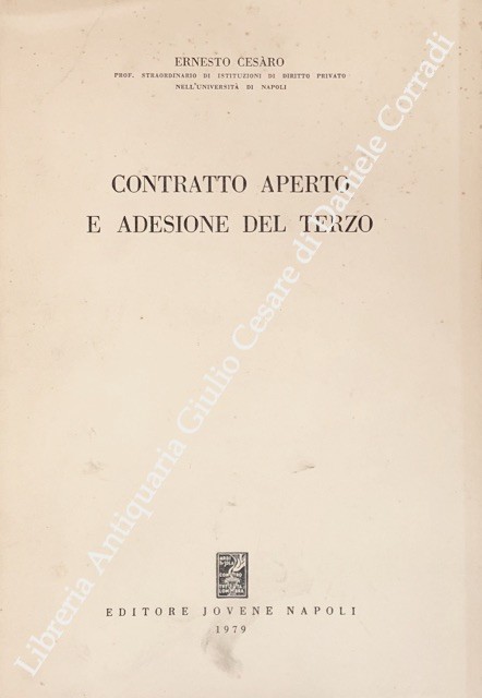 Contratto aperto e adesione del terzo