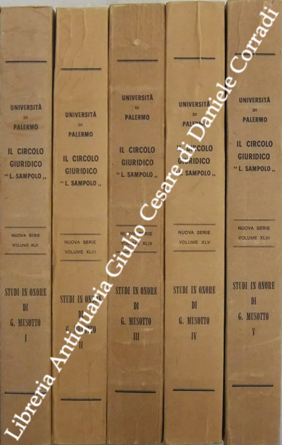 Studi in onore di Giovanni Musotto