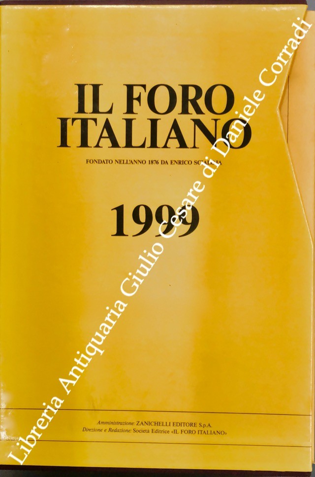 Il Foro Italiano. Annata 1999