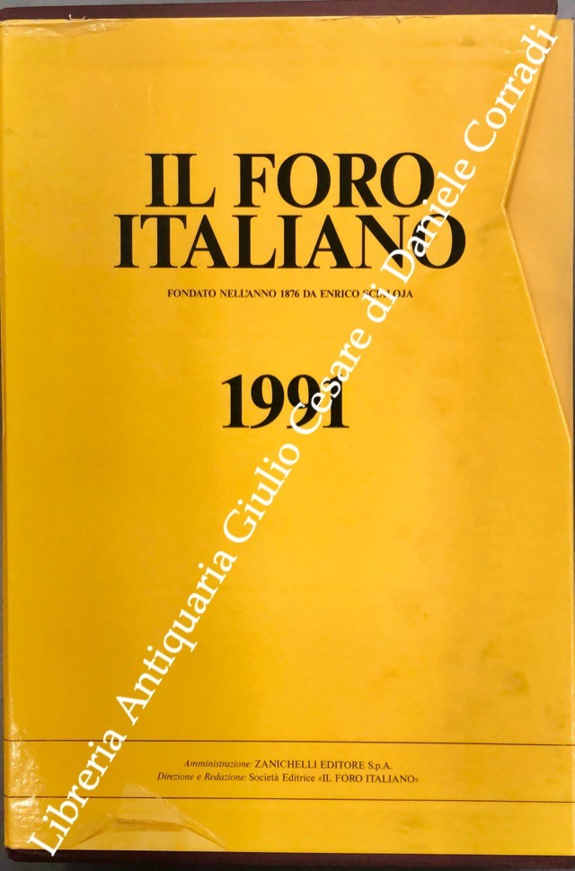 Il Foro Italiano. Annata 1991
