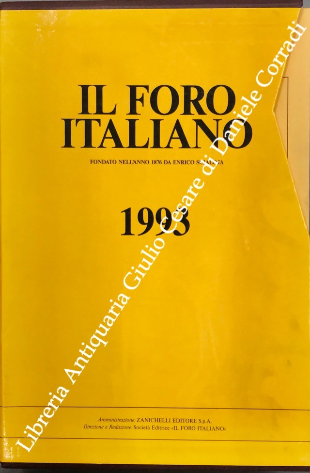Il Foro Italiano. Annata 1993