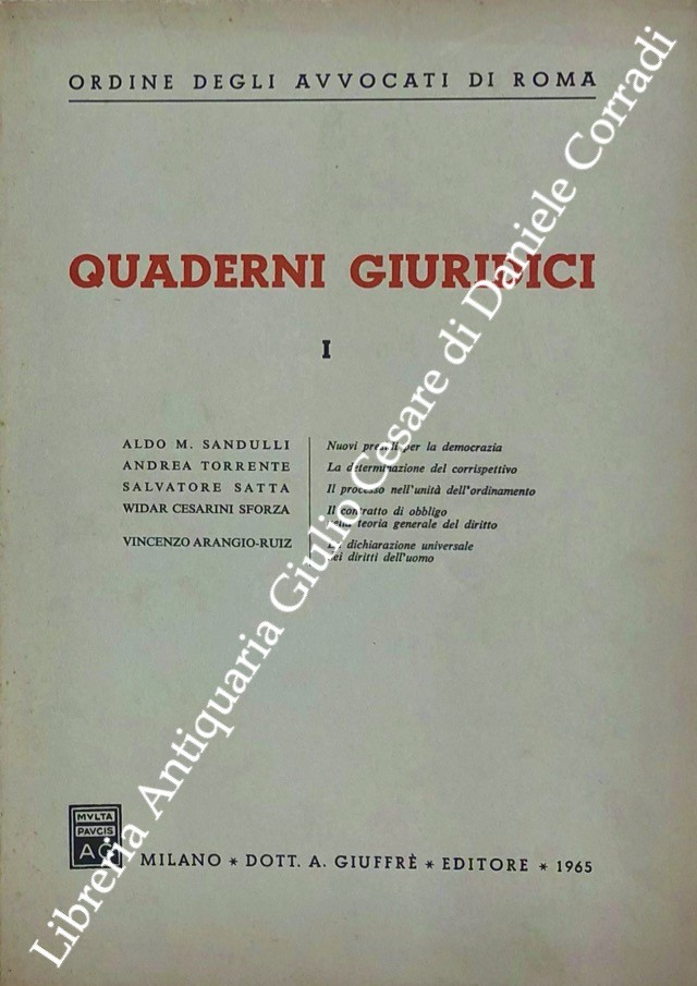 Quaderni Giuridici I