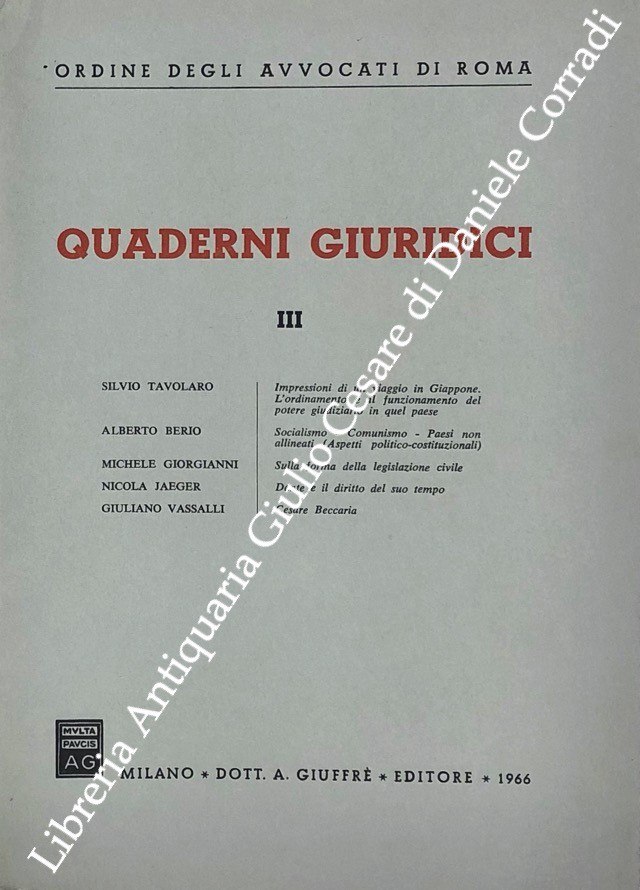 Quaderni Giuridici III