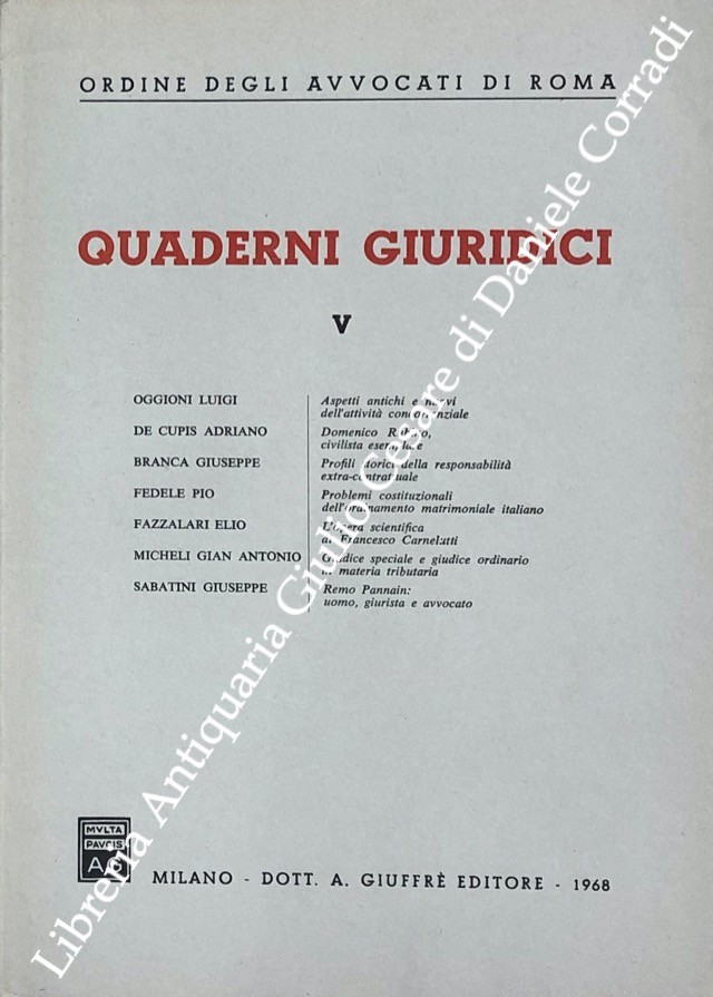 Quaderni Giuridici V