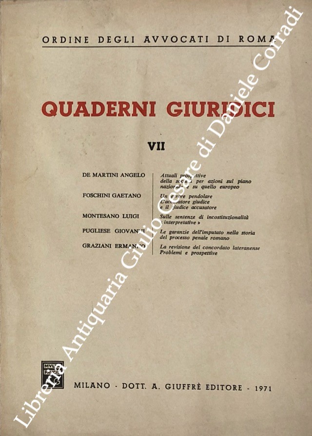 Quaderni Giuridici VII