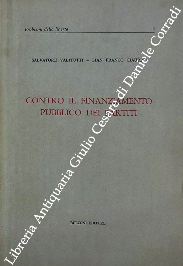 Contro il finanziamento pubblico dei partiti