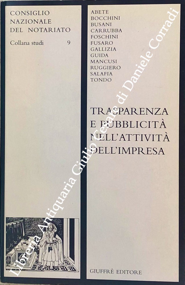 Trasparenza e pubblicità nell'attività dell'impresa