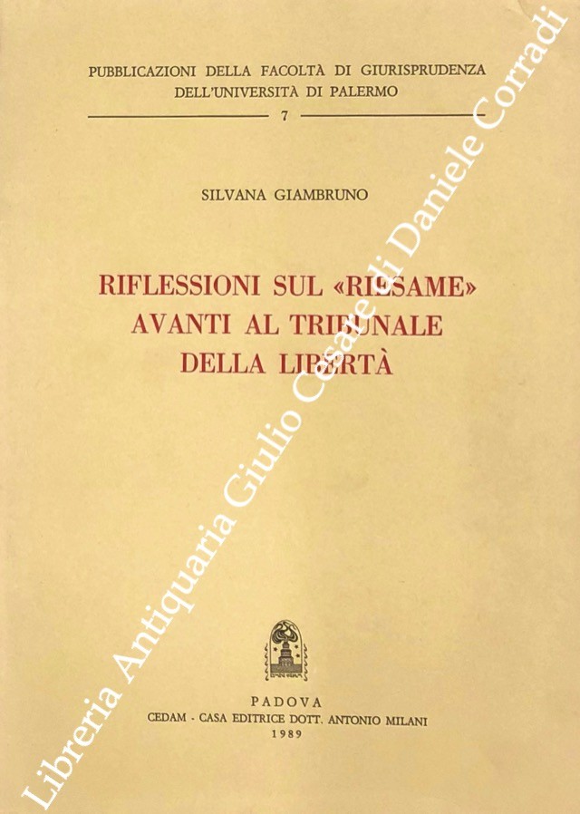 Riflessioni sul riesame avanti al tribunale della libertà