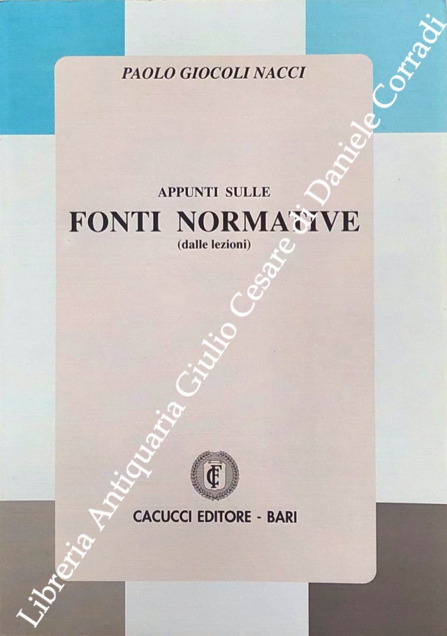 Appunti sulle fonri normative