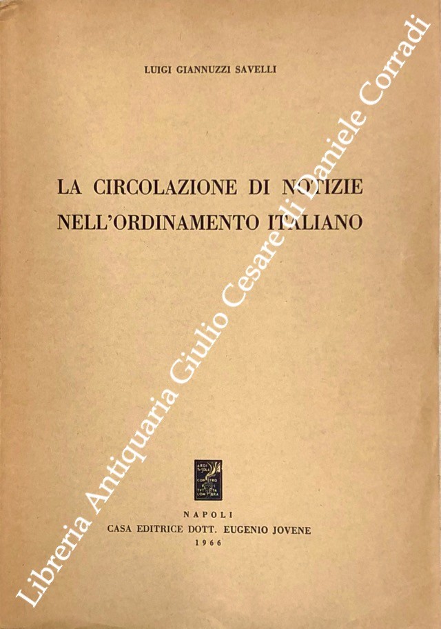 La circolazione di notizie nell'ordinamento italiano