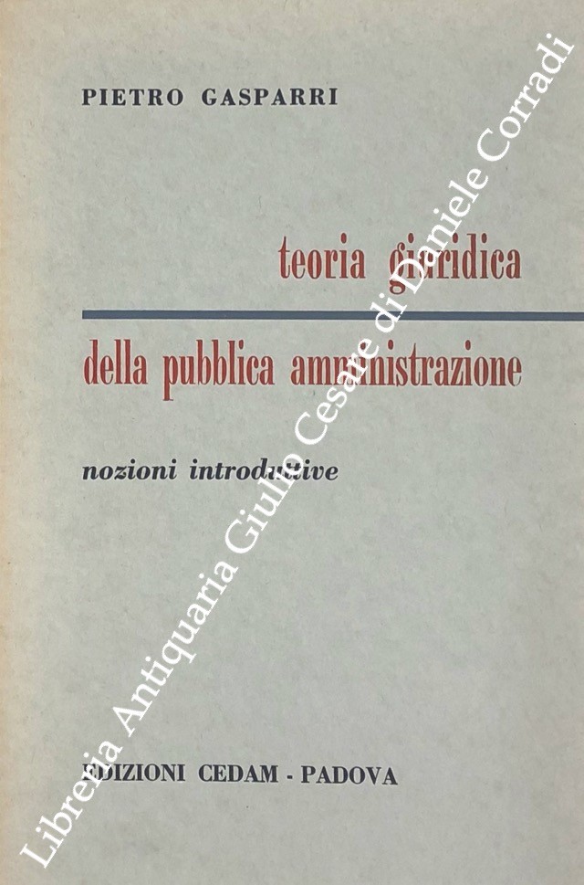 Teoria giuridica della pubblica amministrazione