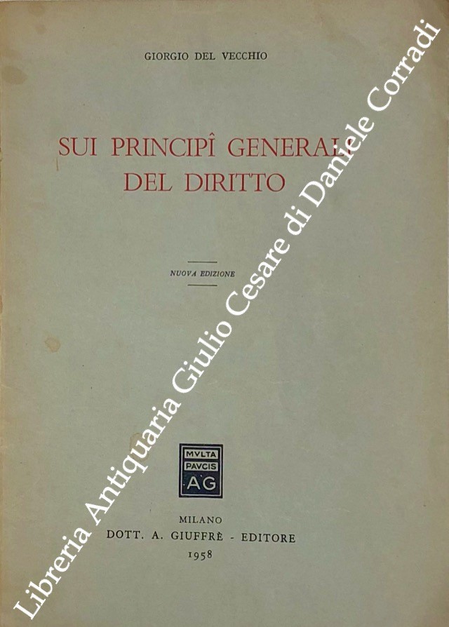 Sui principi generali del diritto