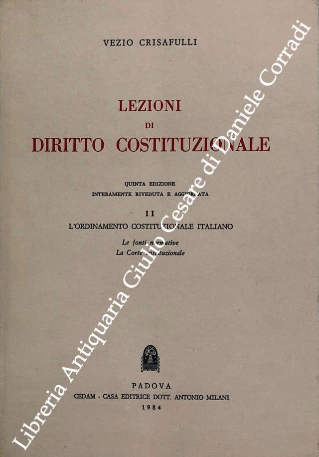 Lezioni di diritto costituzionale