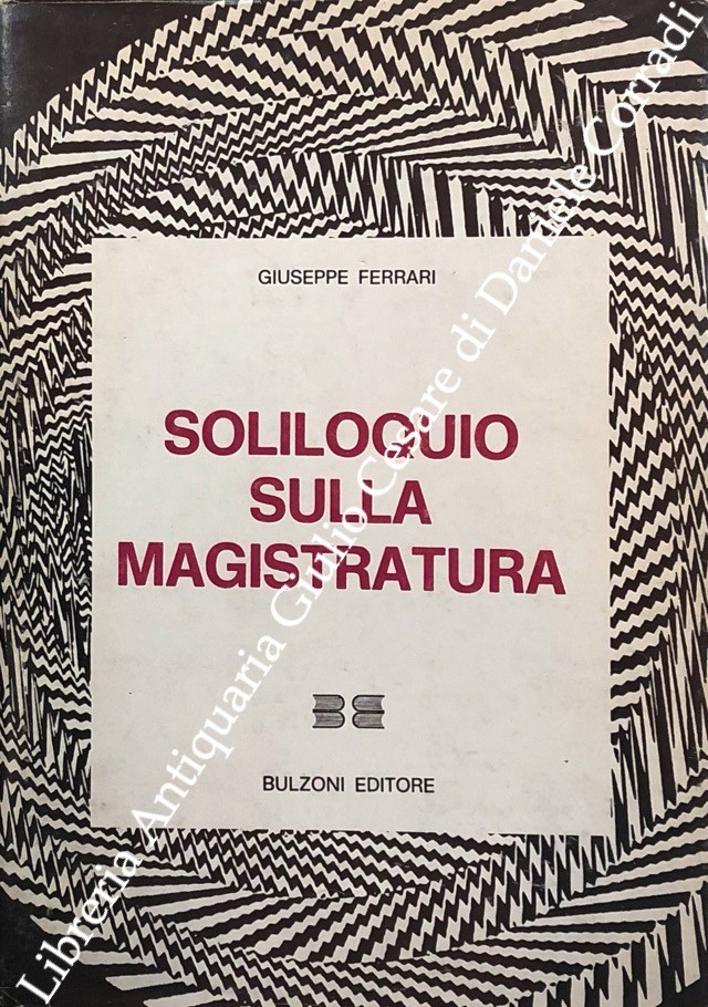 Soliloquio sulla magistratura
