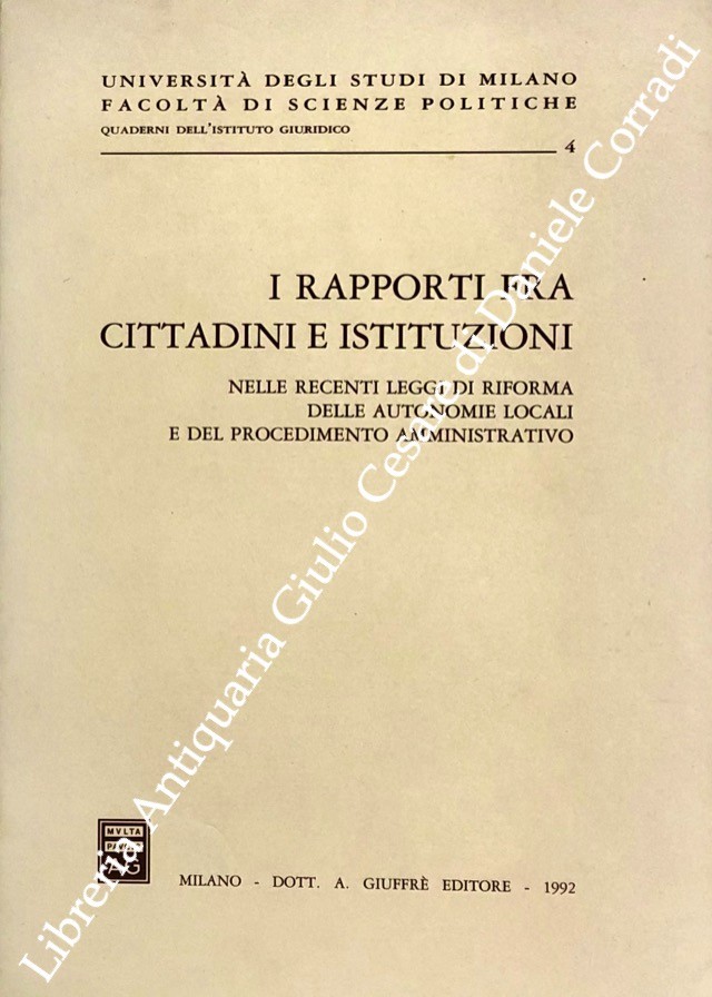 I rapporti fra cittadini e istituzioni