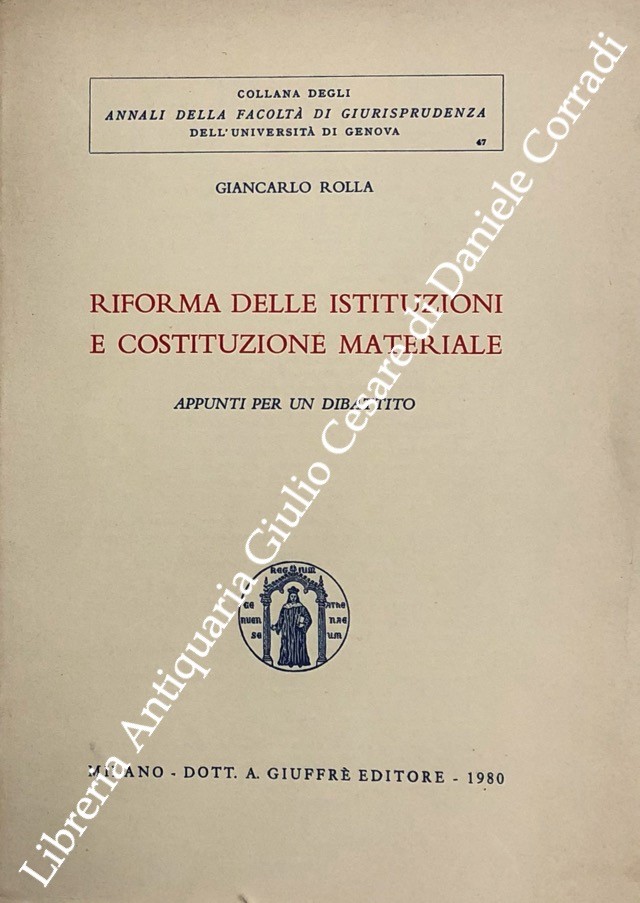 Riforma delle istituzioni e costituzione materiale