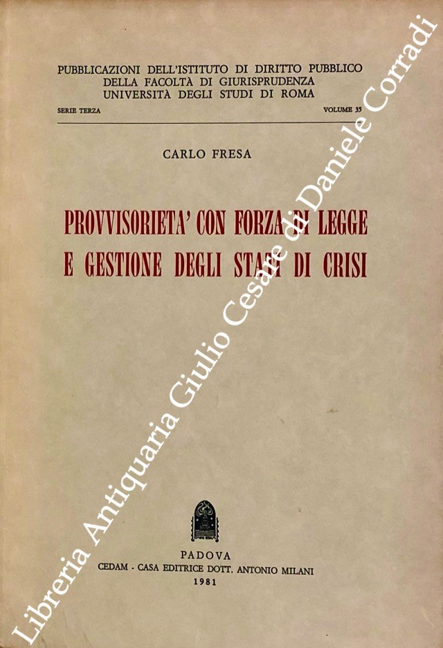 Provvisorietà con forza di legge