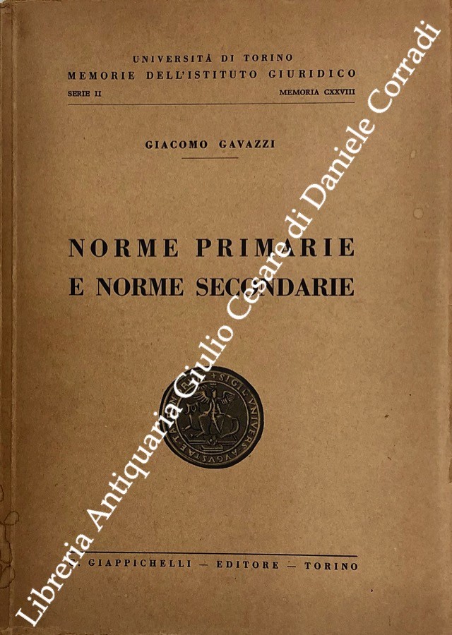 Norme primarie e norme secondarie
