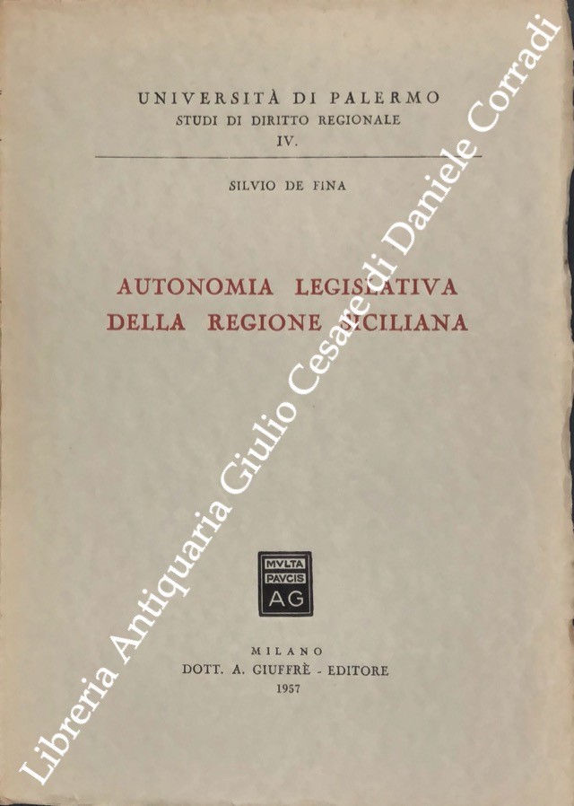 Autonomia legislativa della regione siciliana