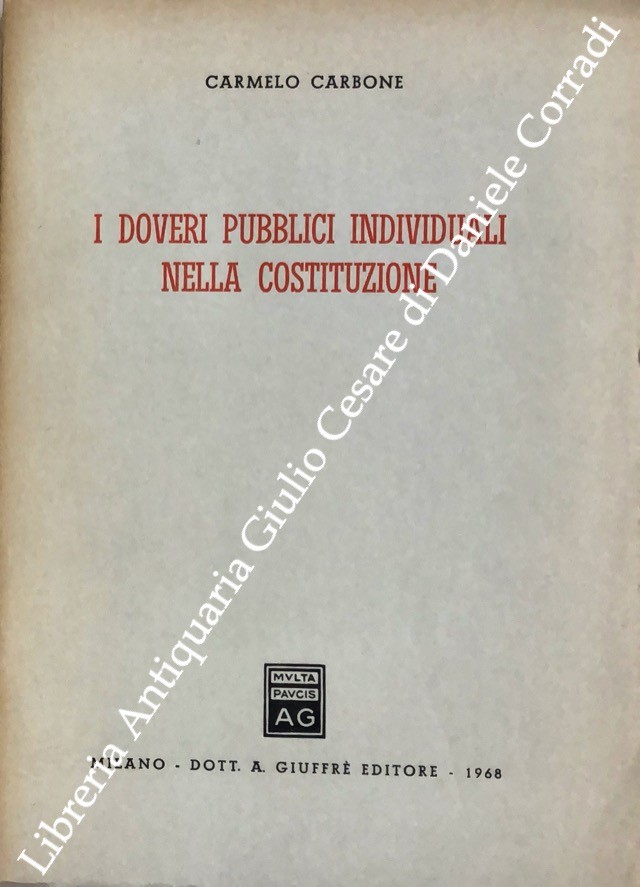 I doveri pubblici individuali nella Costituzione