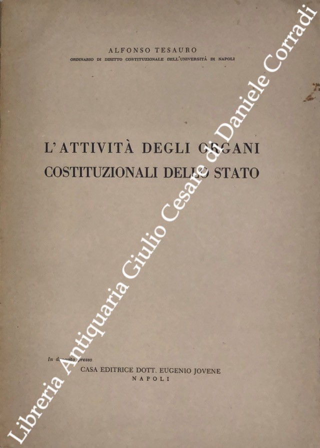 L'attività degli organi costituzionali dello Stato