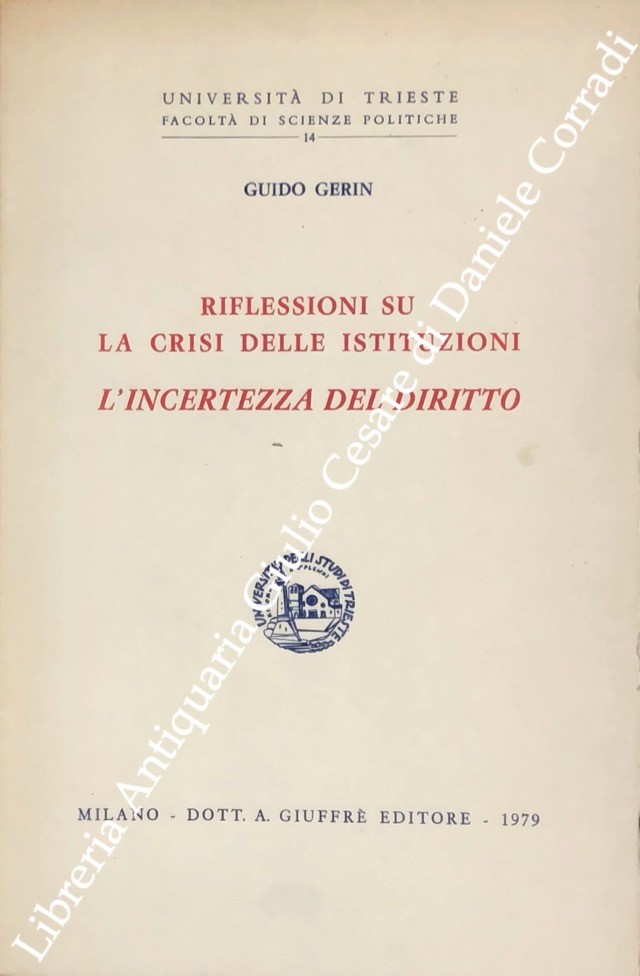 Riflessioni su la crisi delle istituzioni