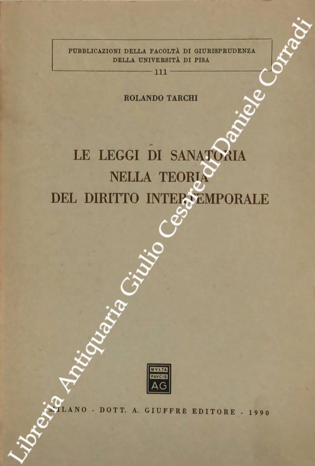 Le leggi di sanatoria nella teoria del diritto intertemporale
